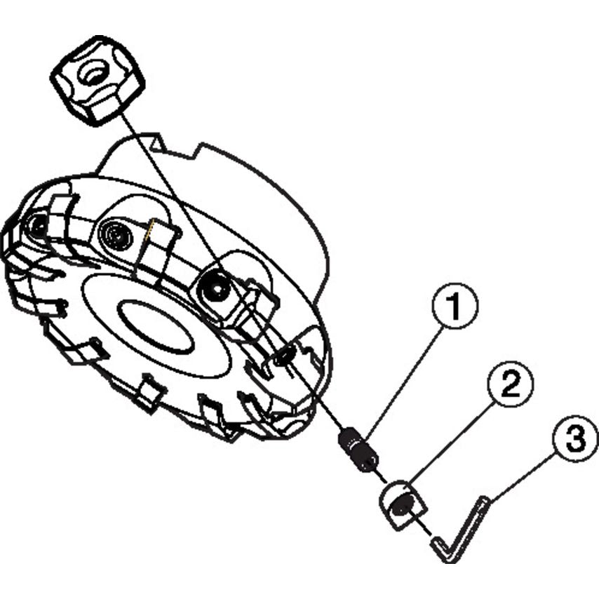 CoroMill 365 Face Milling Cutter RA365-127R38-W15H