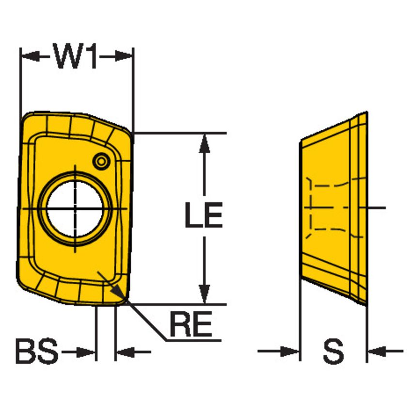 CoroMill 390 Insert for Milling 390R-070208M-PM4330
