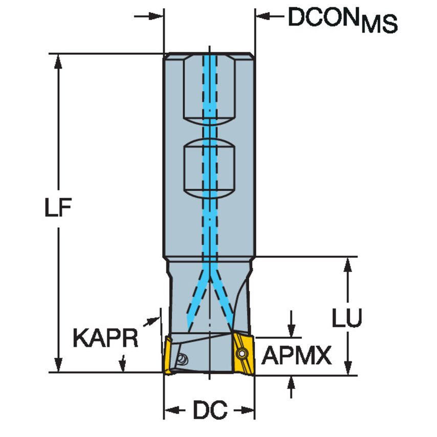 CoroMill 390 Square Shoulder Milling Cutter RA390-016M19-11L