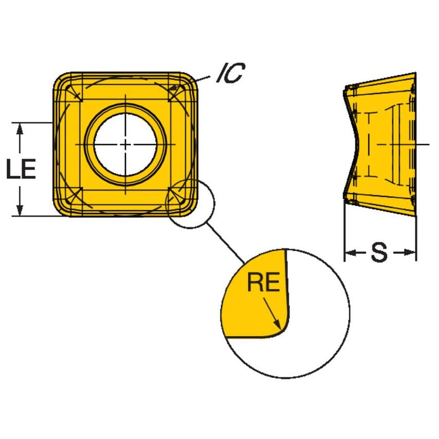 CoroMill 415 Insert for Milling 415N-070320M-M301040