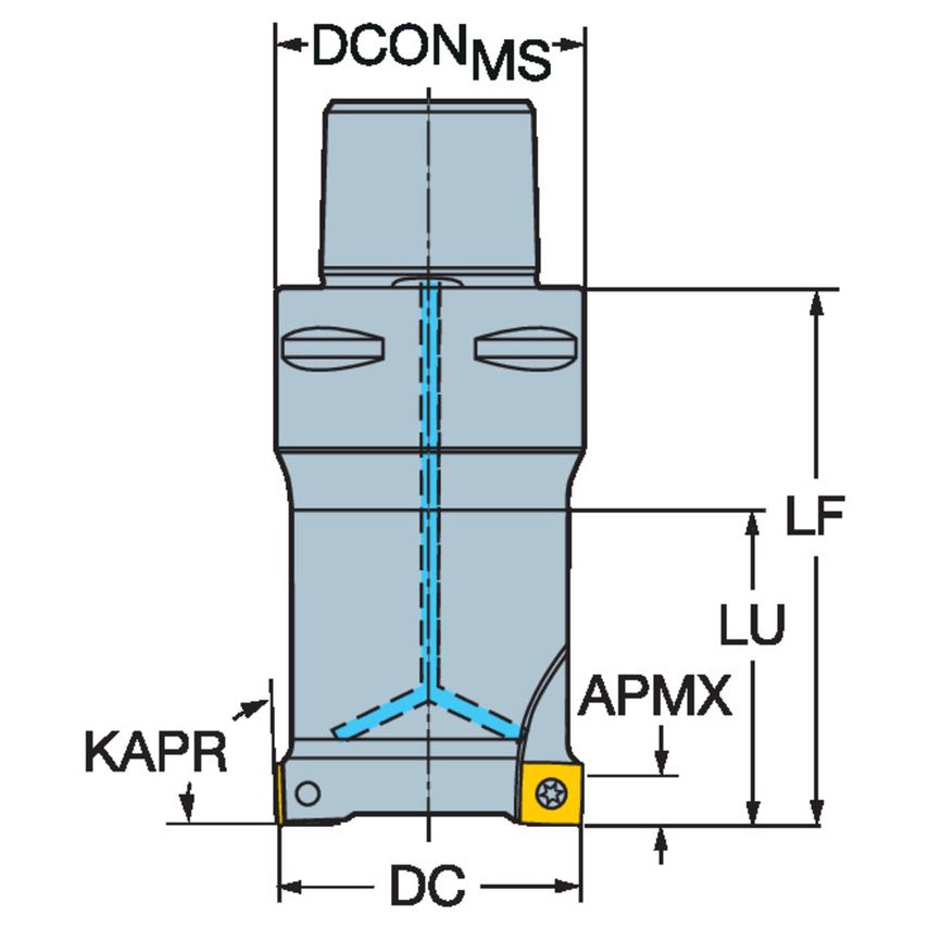 CoroMill 490 Square Shoulder Milling Cutter A490-019C5-08L