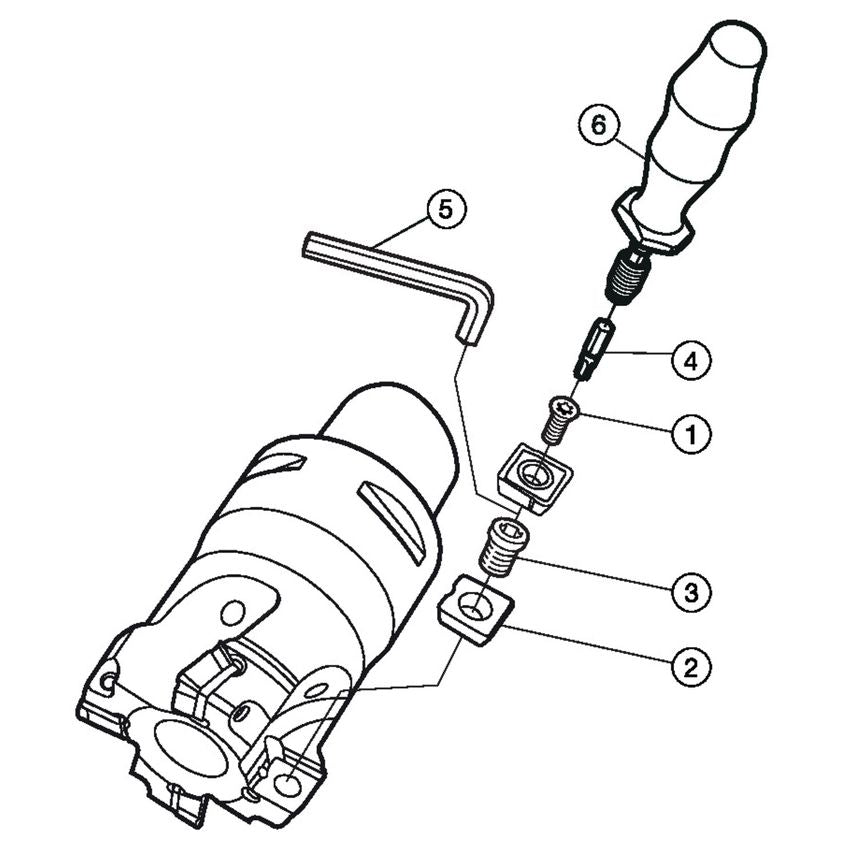 CoroMill 490 Square Shoulder Milling Cutter A490-032C6-08M
