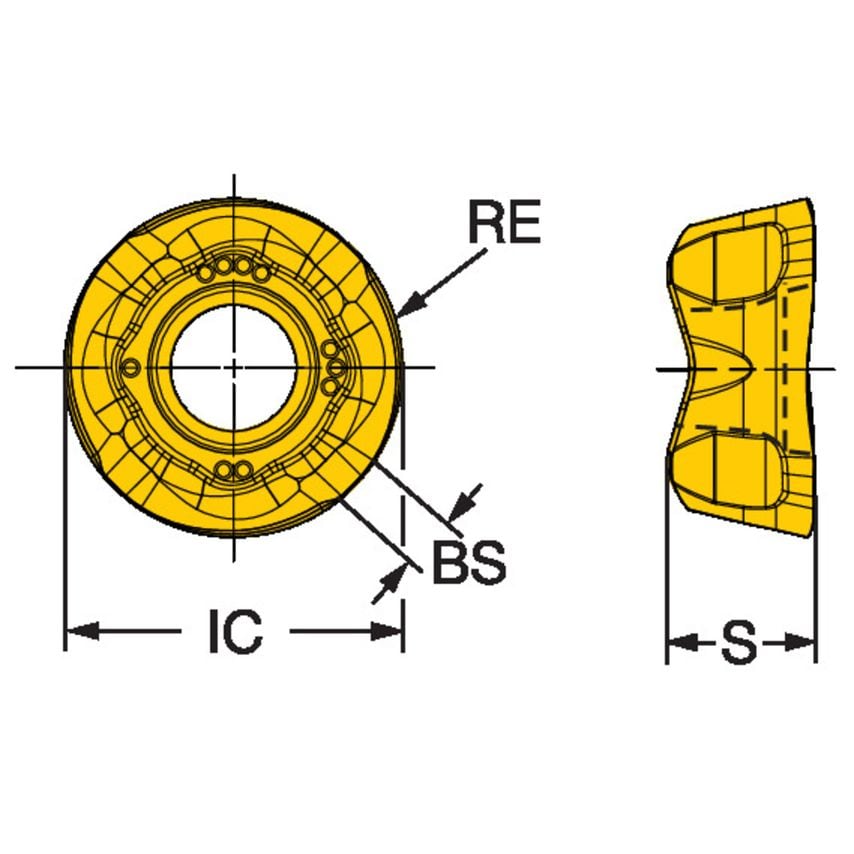 CoroMill 600 Insert for Milling 600R-1252M-MM1130