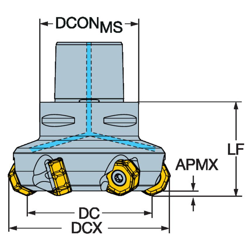 CoroMill 745 Face Milling Cutter 725-100C8-21M