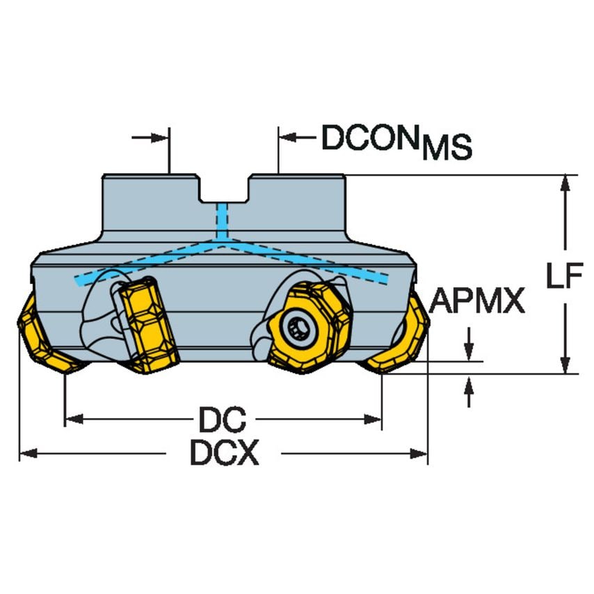 CoroMill 745 Face Milling Cutter A725-063R25-21H