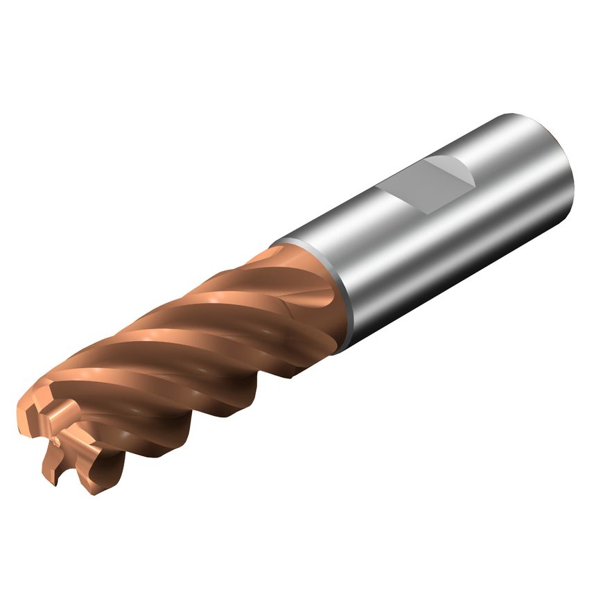 CoroMill Plura Solid Carbide End Mill for High Feed Side Milling 2F341-1600-300-SD1710