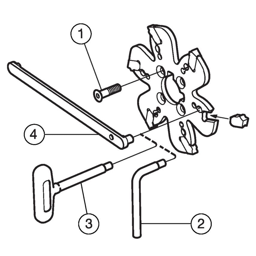 CoroMill QD Indexble Grooving and Parting Off Cutter AQD-K-254Y38-M