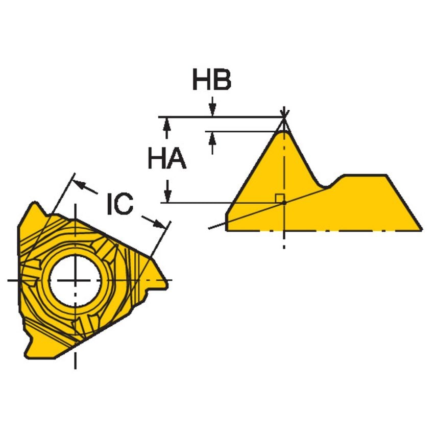 CoroThread 266 Insert for Thread Turning 266RG-16NT01A115M1125