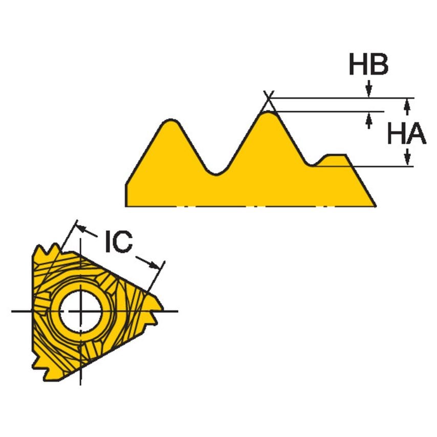 CoroThread 266 Insert for Thread Turning 266RL-16WH02A140M1125