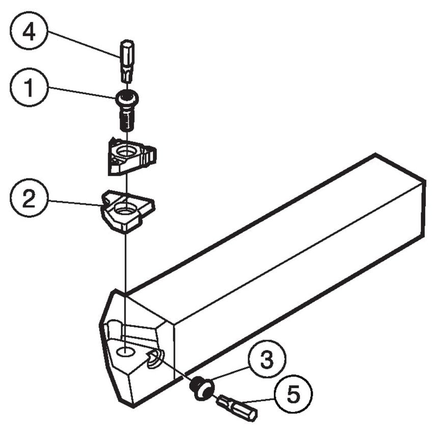 CoroThread 266 Shank Tool for Thread Turning 266RFG-1616-16