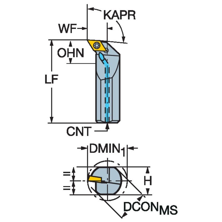 CoroTurn 107 Boring Bar for Turning A12S-SDUCR3