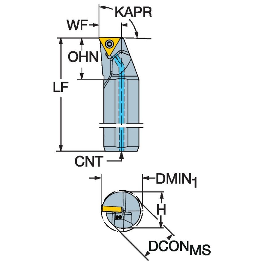 CoroTurn 107 Boring Bar for Turning A16T-STFCR3HP