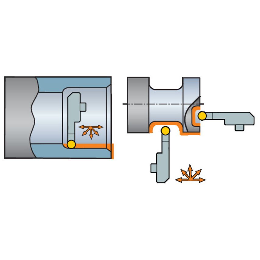 CoroTurn 107 Head for Turning SL70-SRDCL-75-12XC