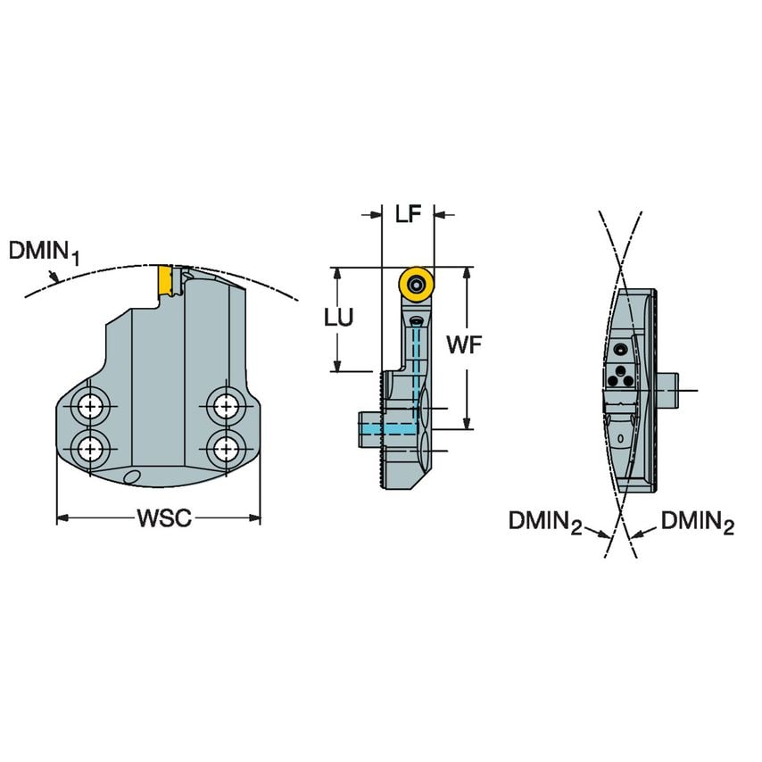 CoroTurn 107 Head for Turning SL70-SRDCR-35-10XC