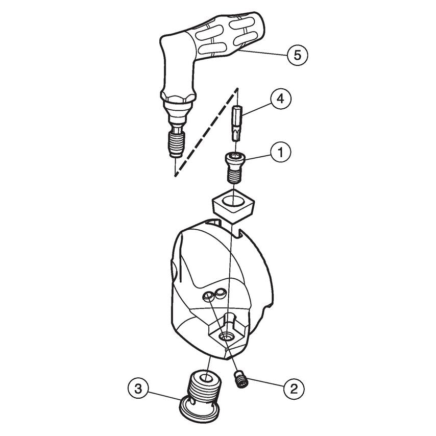 CoroTurn 107 Head for Turning TI07-W4R-C09L-27A