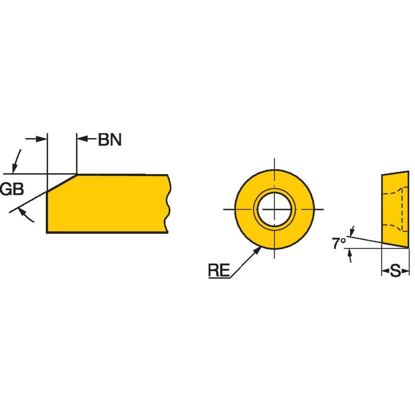CoroTurn 107 Insert for Turning RCMT2006M04425