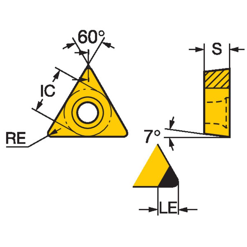 CoroTurn 107 Insert for Turning TCMW110304FPCD10