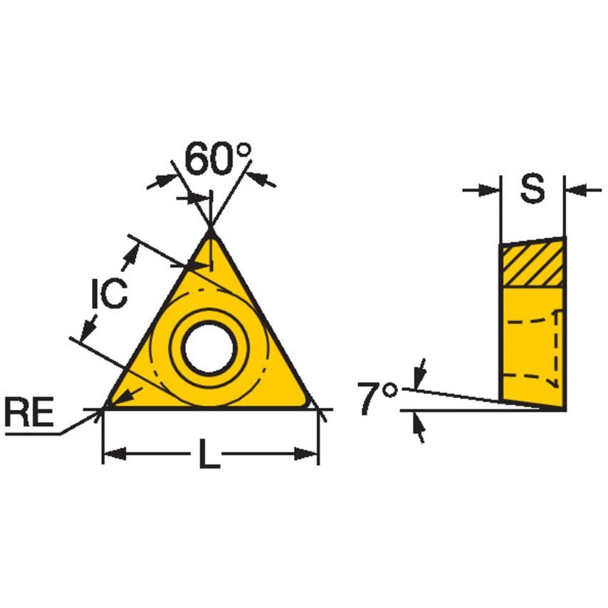 CoroTurn 107 Insert for Turning TCMW16T304FRPCD10