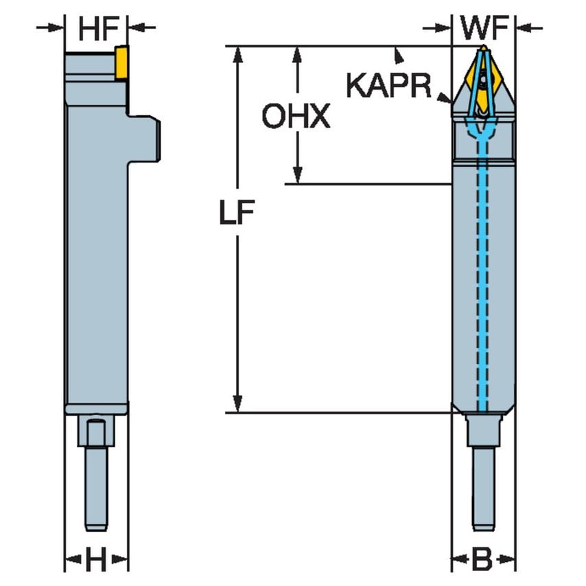 CoroTurn 107 QS Shank Tool for Turning QS-SDNCN082 x HP