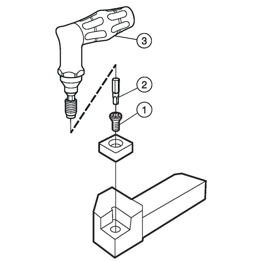 CoroTurn 107 QS Shank Tool for Turning QS-SVJBR102X-B1