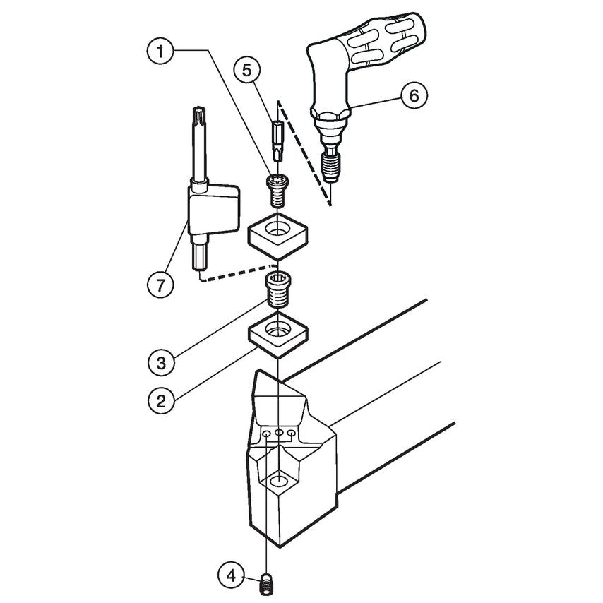 CoroTurn 107 Shank Tool for Turning SCLCR103HP