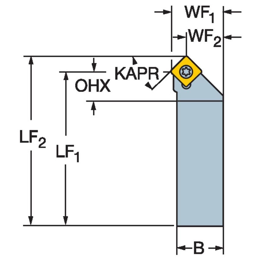 CoroTurn 107 Shank Tool for Turning SSDCR103