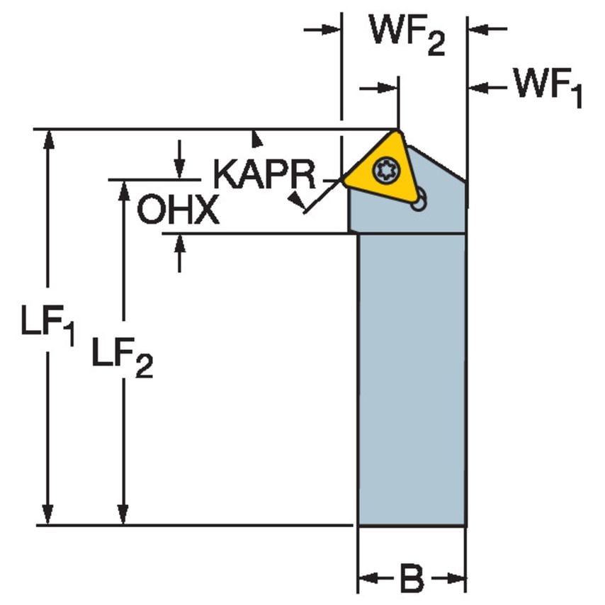 CoroTurn 107 Shank Tool for Turning STDCL062