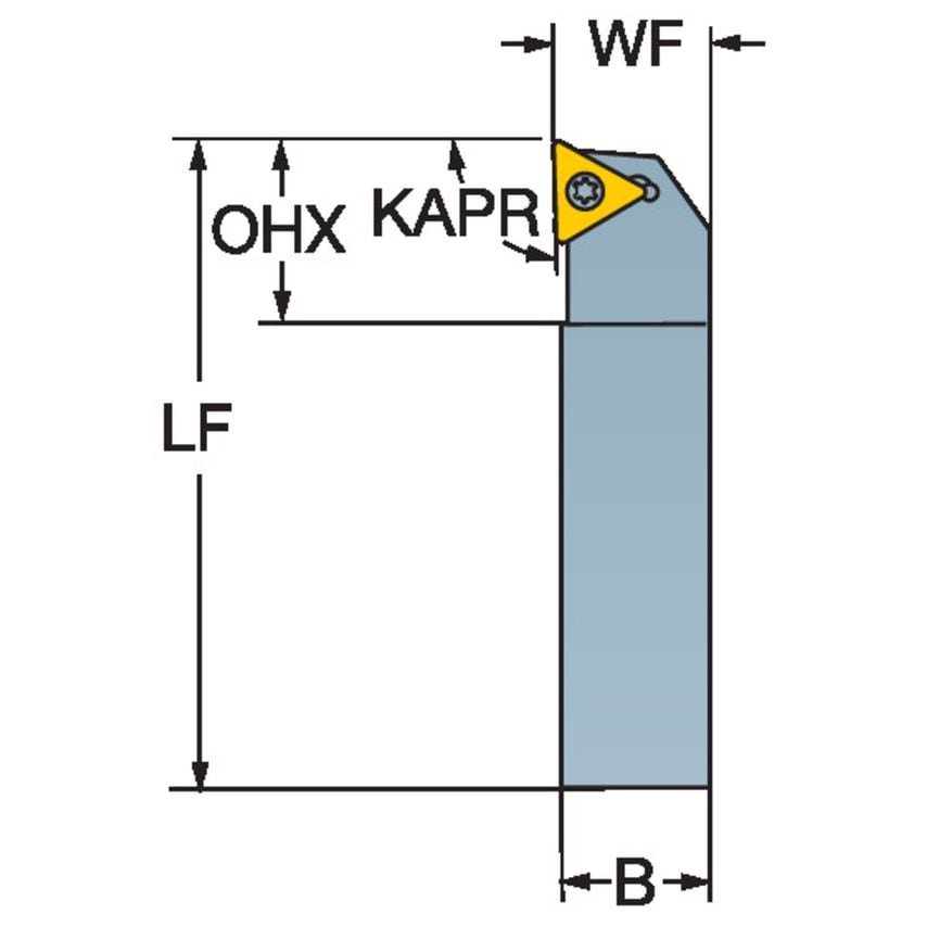 CoroTurn 107 Shank Tool for Turning STJCL082C-S