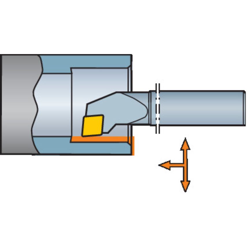 CoroTurn 107 Solid Carbide Boring Bar for Turning E08R-SCLCR2-R
