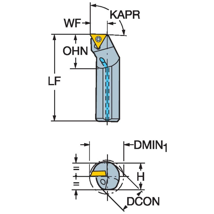 CoroTurn 111 Boring Bar for Turning A05H-STFPR1.2