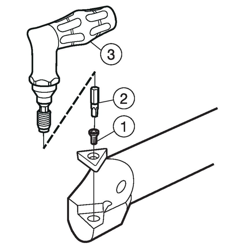 CoroTurn 111 Boring Bar for Turning A08K-SCLPR06-R