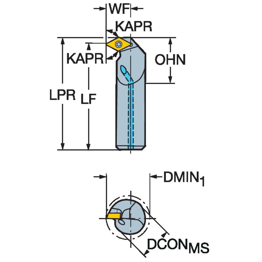CoroTurn 111 Boring Bar for Turning A10R-SDXPL2-ER