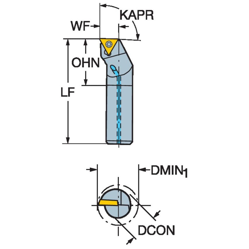 CoroTurn 111 Boring Bar for Turning A10R-STFPR2-R