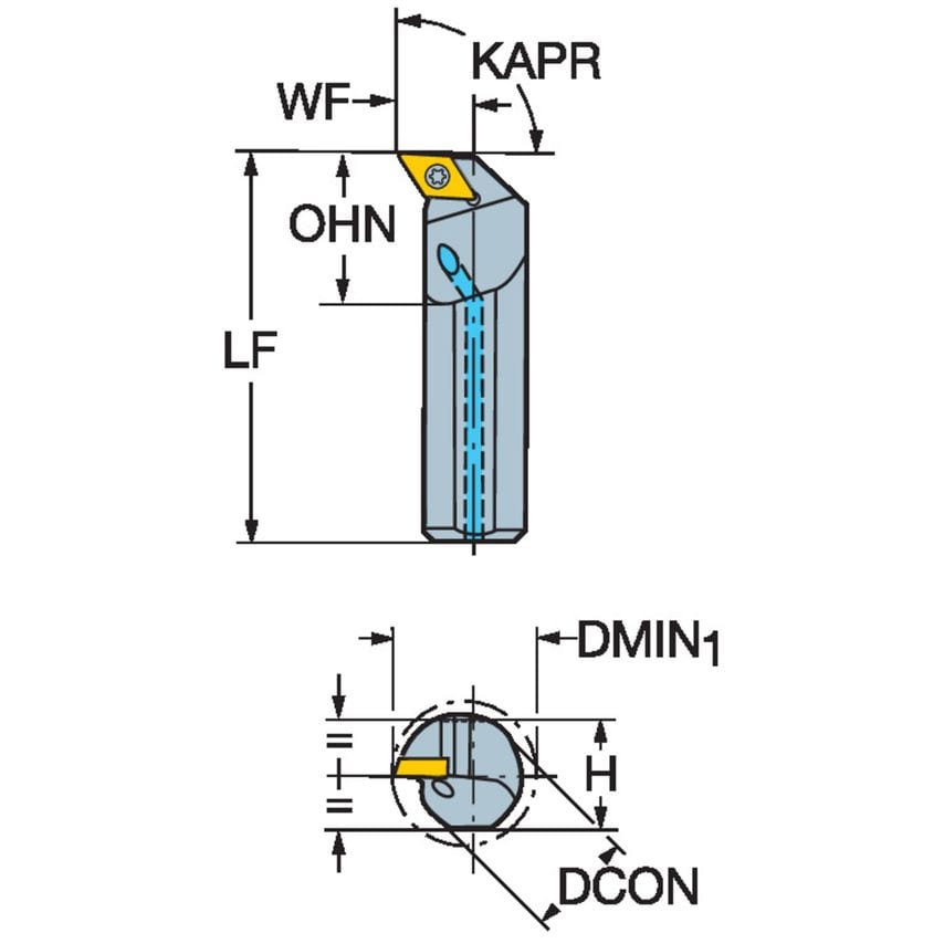CoroTurn 111 Boring Bar for Turning A12S-SDUPR3