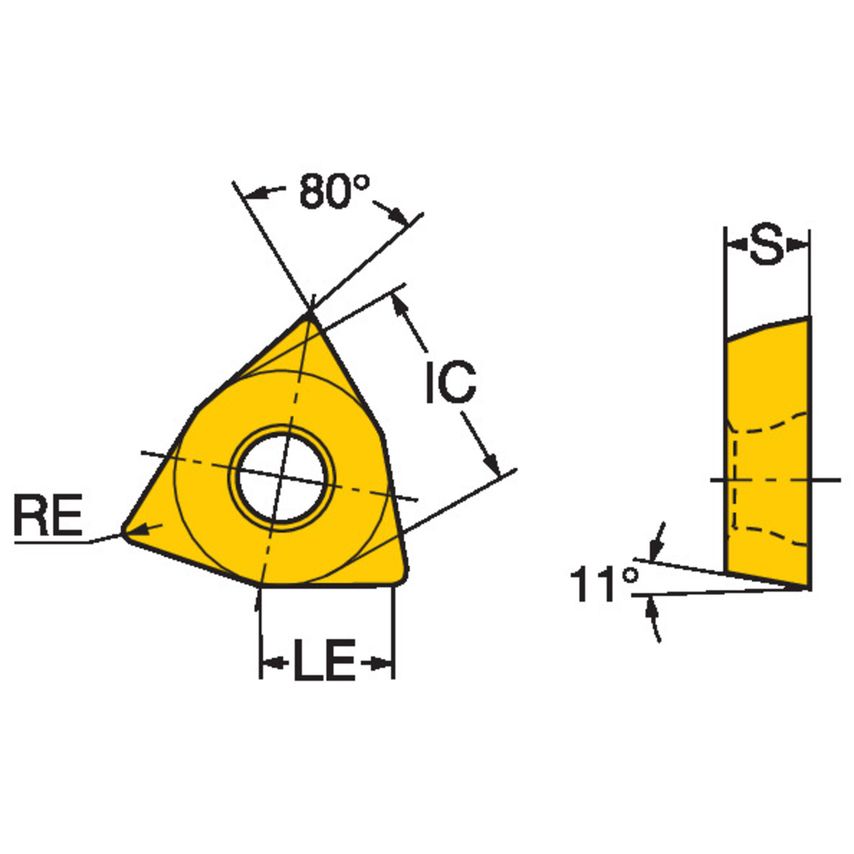CoroTurn 111 Insert for Turning WPMT040204-PM4425