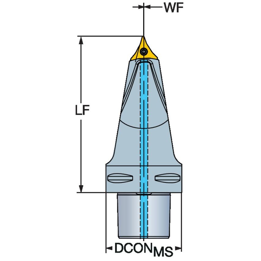 CoroTurn Prime Cutting Unit for Turning C5-CP-75AL00115-11C