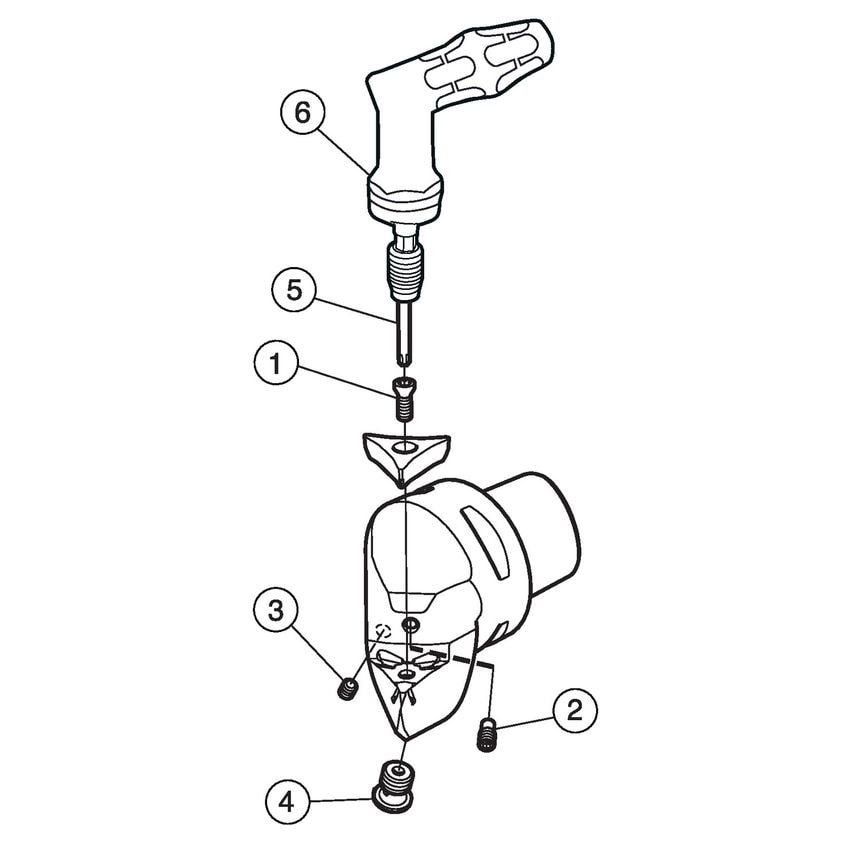 CoroTurn Prime Cutting Unit for Turning C6-CP-30AR-45065-11C