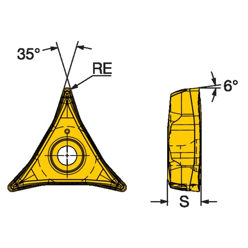 CoroTurn Prime Insert for Turning CP-A1108-L34325