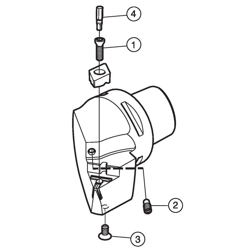 CoroTurn TR Cutting Unit for Turning C5-TR-D13MCL-00115C