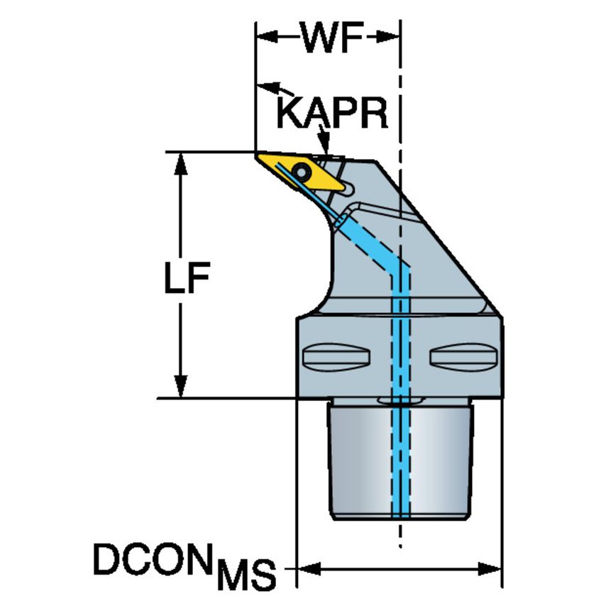 CoroTurn TR Cutting Unit for Turning C5-TR-V13UBR-35060C