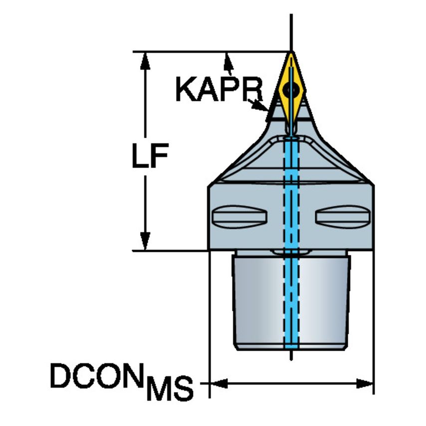 CoroTurn TR Cutting Unit for Turning C6-TR-V13VBN-00065C