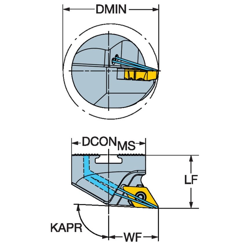 CoroTurn TR Head for Turning TITR-W4L-D13U-27A
