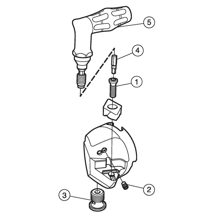 CoroTurn TR Head for Turning TITR-W4L-D13U-27A