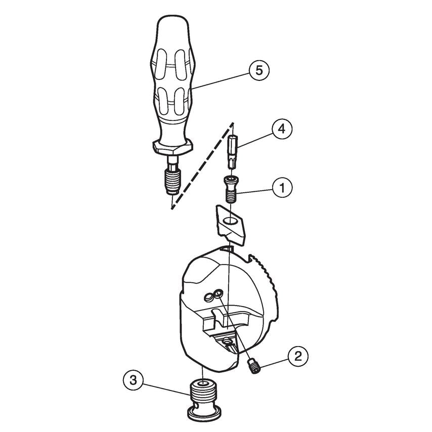 CoroTurn TR Head for Turning TITR-W4L-V13U-27A