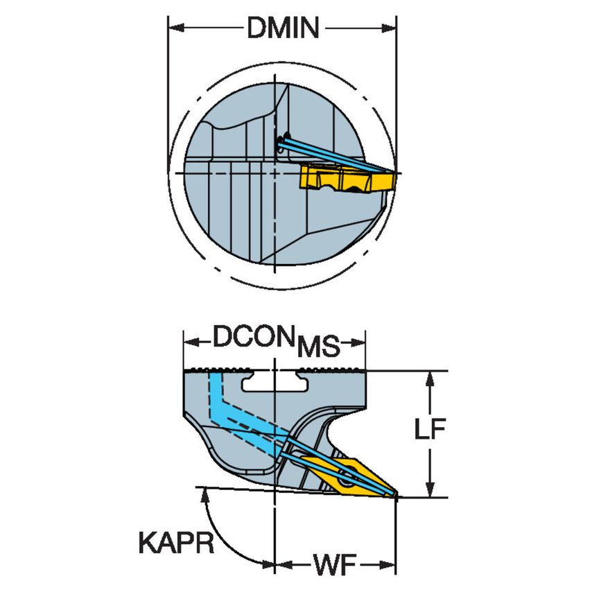 CoroTurn TR Head for Turning TITR-W4R-V13U-27A