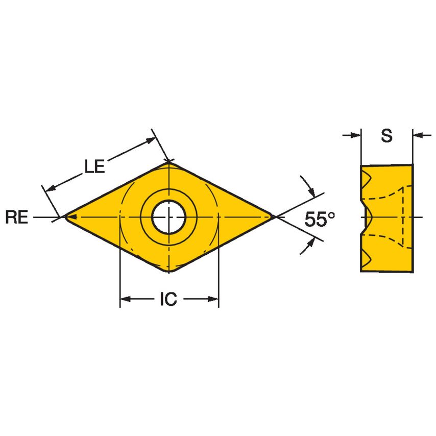 CoroTurn TR Insert for Turning TR-DC1304-F4415