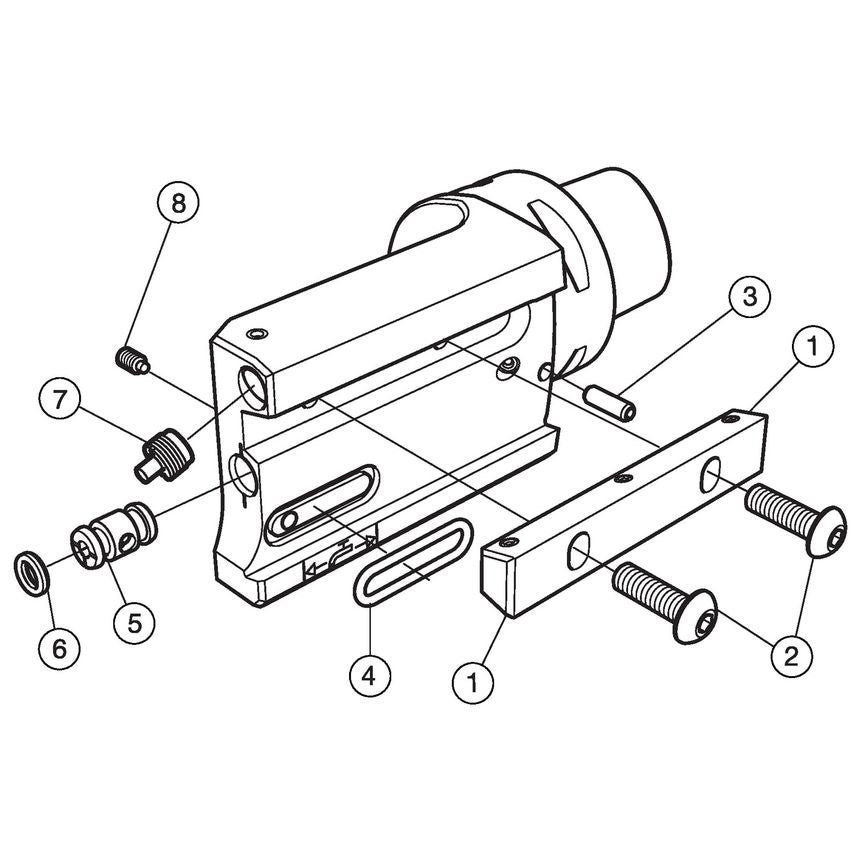 Coromant Capto to Blade Adapter C5-APBR-150-25HP