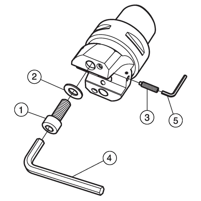 Coromant Capto to CoroBore BR20 Tool Body C5-BR20-F-050