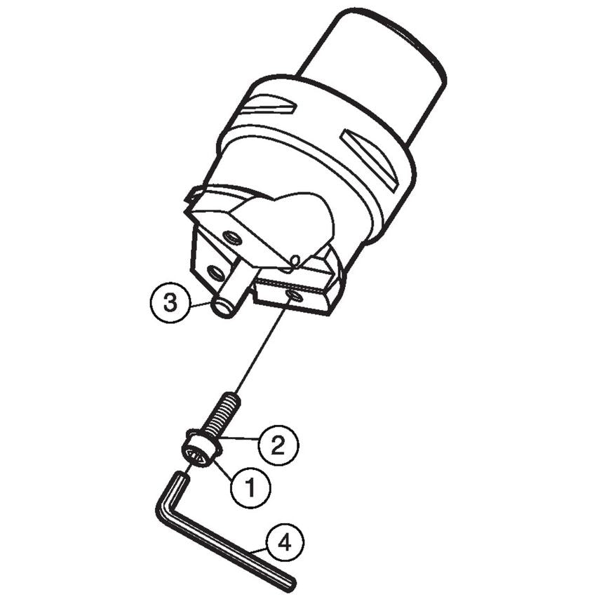 Coromant Capto to CoroBore BR30 Tool Body C8-R820D-188-6-082