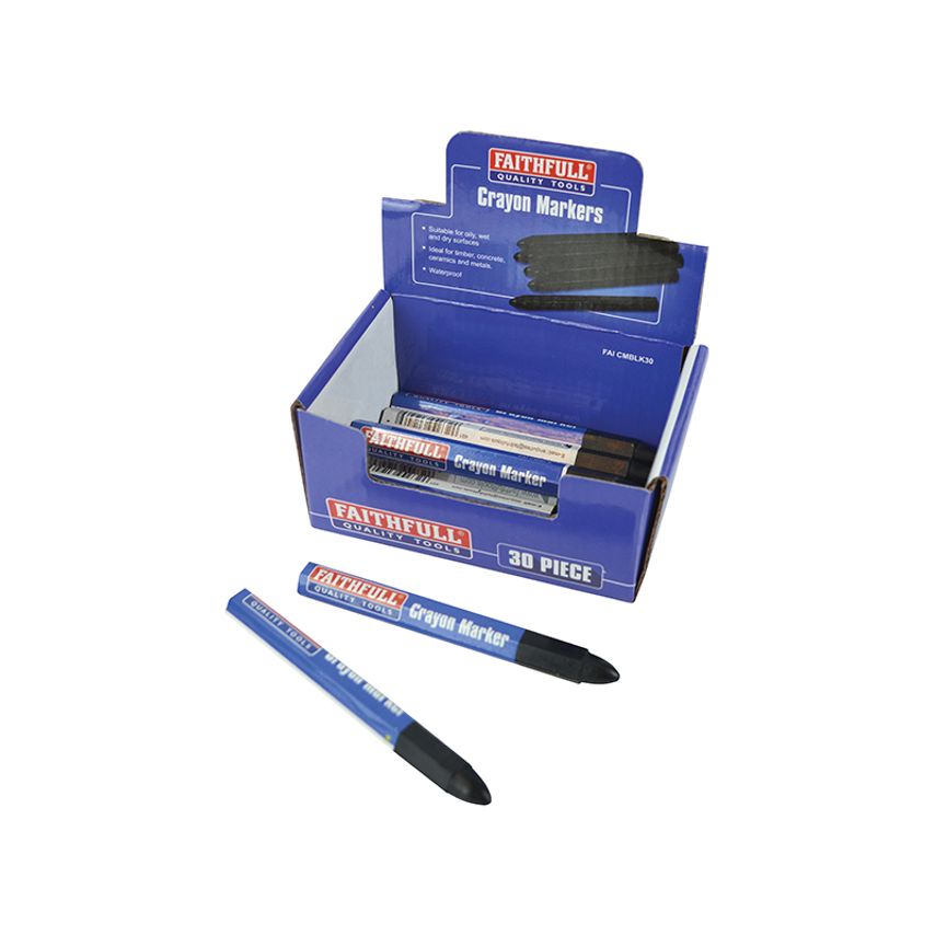 Crayon Marker Black (CDU 30) FAICMBLK30
